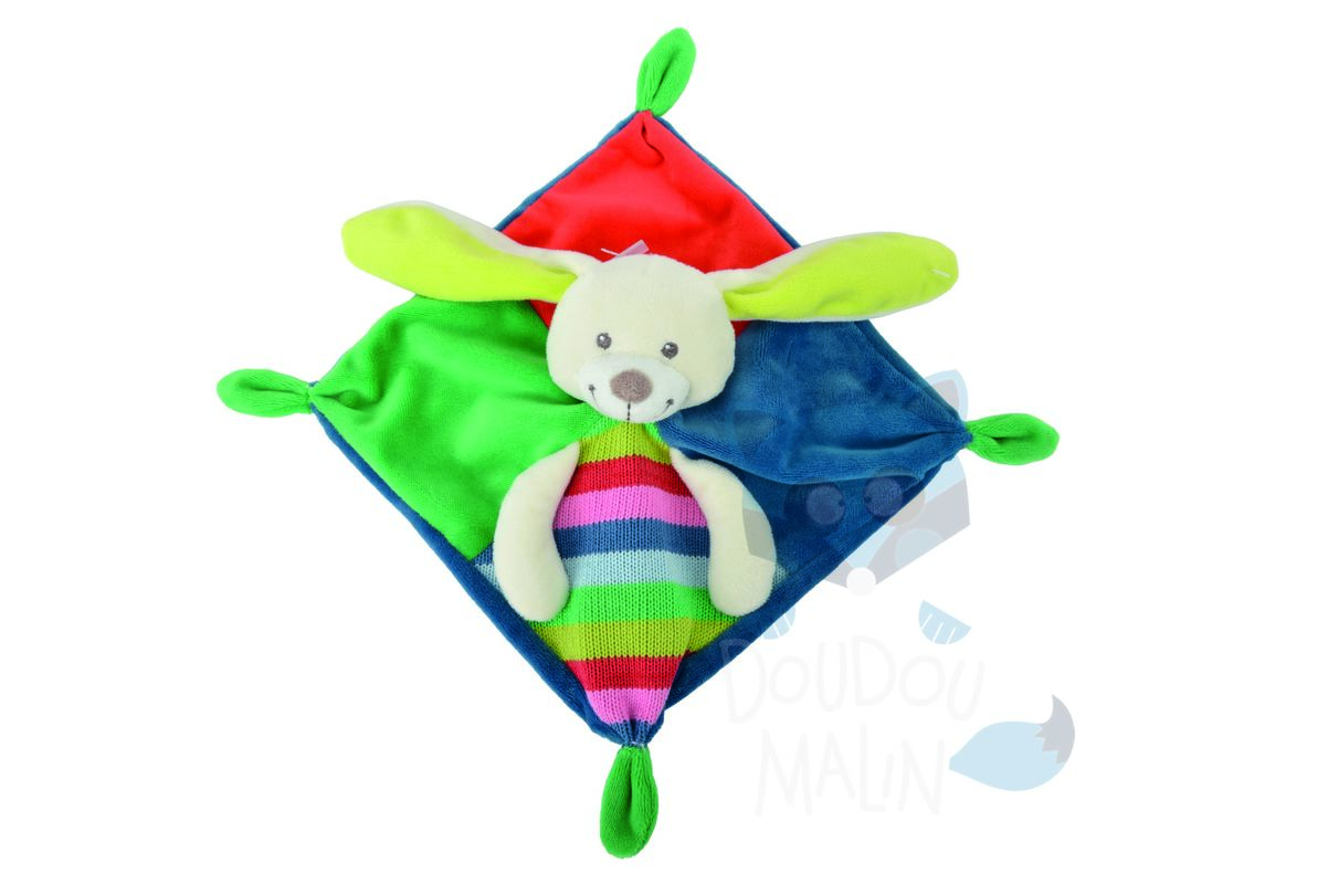  woodstock baby comforter rabbit blue green 